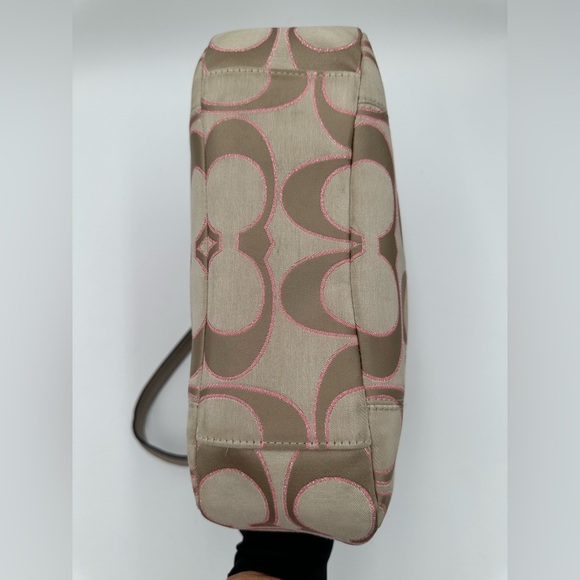 Coach Daisy Outline Signature Mia F23040 in Pink/Brown/Tan - Picture 6 of 14